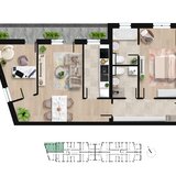 Lacul Morii, apartament cu 3 camere si doua bai